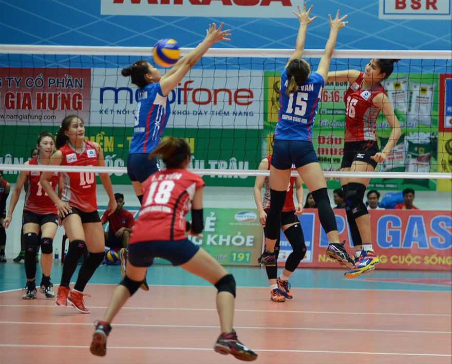 Bóng chuyển nữ VN bỏ giải châu lục để thi đấu ở giải trong nước. ảnh: CTV
