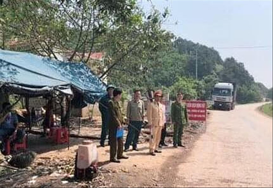 Thành lập chốt kiểm dịch tại Lạng Sơn ảnh: HH