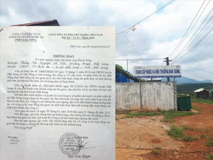 Cty Cấp nước ra thông báo tạm ngừng cấp nước sinh hoạt 