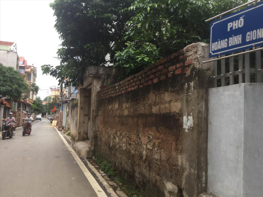 Con đường mang tên Hoàng Đình Giong. Ảnh: Duy Chiến