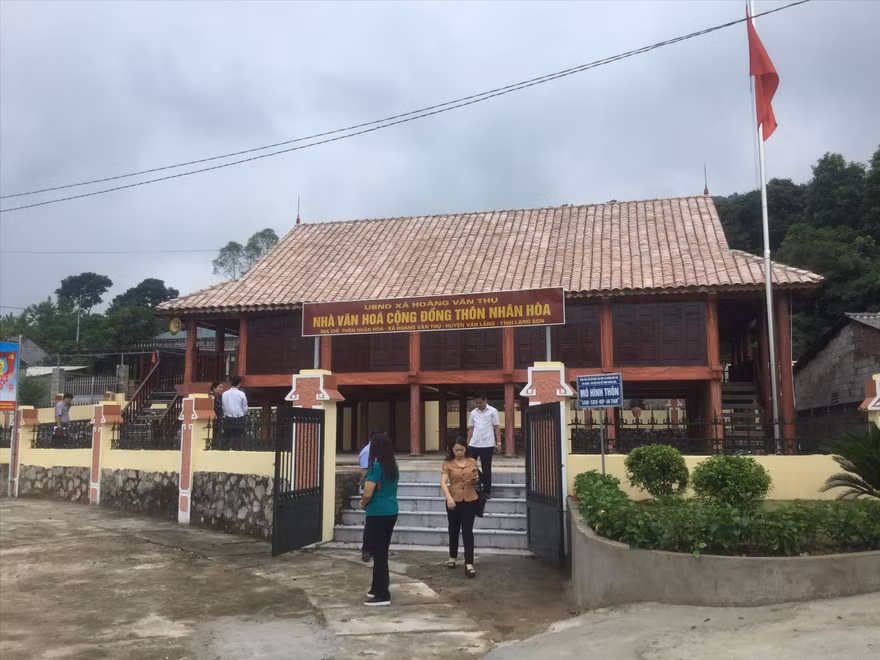 Thôn Nhân Hòa, nơi anh Thụ sinh ra và lớn lên đạt thôn kiểu mẫu. Ảnh: Duy Chiến