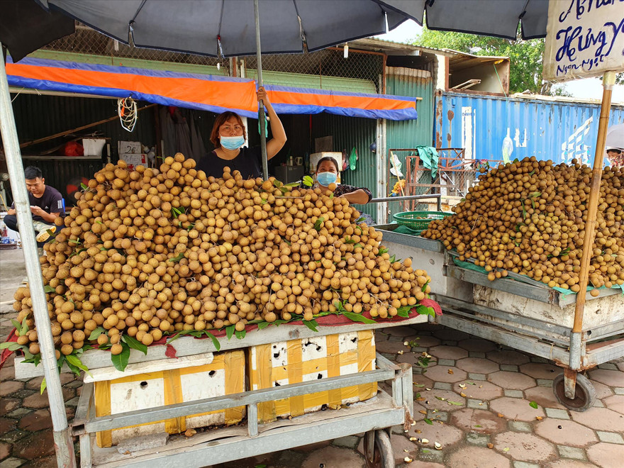 Nhãn được bày bán tại Hà Nội