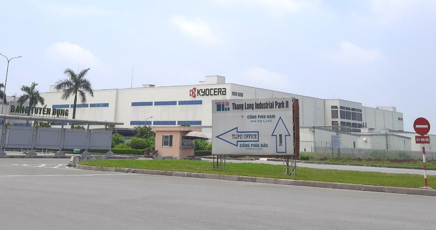 KCN Thăng Long II đang tiếp tục mở rộng lên 550 ha để đón làn sóng đầu tư mới. Ảnh: Dương Hưng