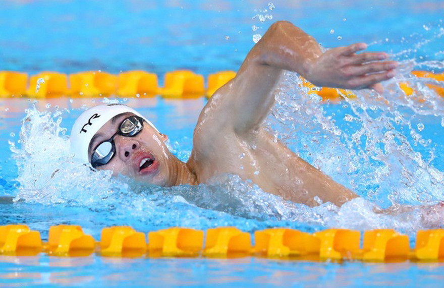 “Rái cá sông Gianh” Nguyễn Huy Hoàng lập kỳ tích tại Seagames 30 Ảnh: NVCC