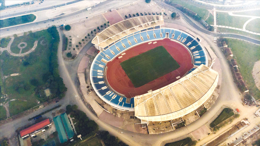 Sân Mỹ Đình thuộc sự quản lý của Khu LHTTQG Mỹ Đình ảnh: NHƯ Ý 