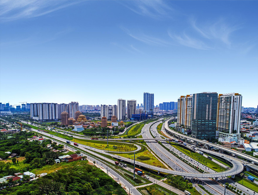 Giao lộ ngã ba Cát Lái thuộc thành phố Thủ Đức