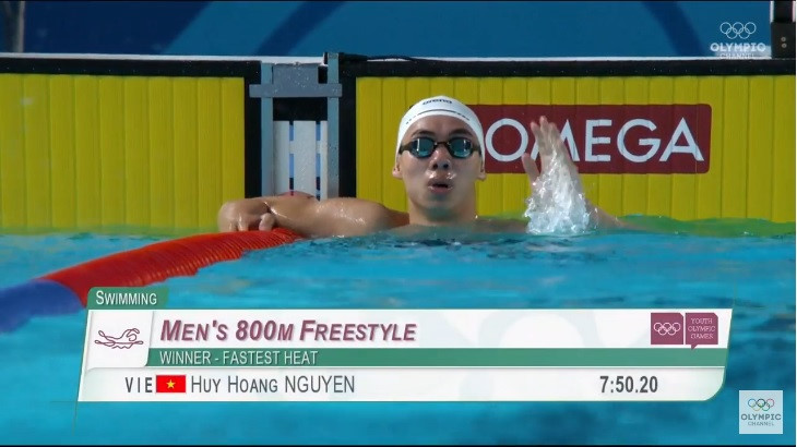Giành HCV Olympic trẻ, kình ngư Huy Hoàng tiến bộ vượt bậc