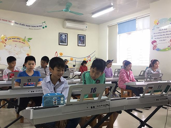 Phòng học đàn riêng biệt 