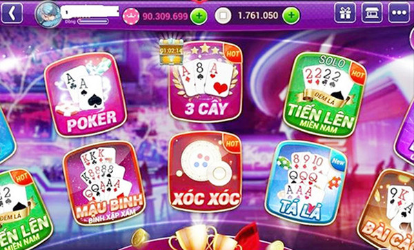 Giao diện game bài Rikvip 