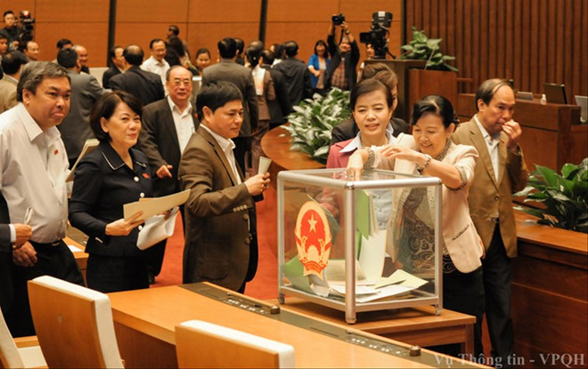 Lấy phiếu tín nhiệm lần thứ 2, Quốc hội khóa XIII. ảnh tư liệu
