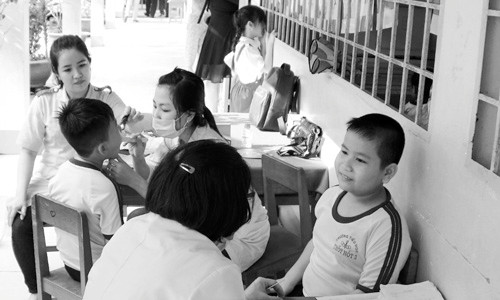 Chính phủ đặt mục tiêu 100% HSSV tham gia BHYT qua đó phát triển công tác chăm sóc sức khỏe học đường