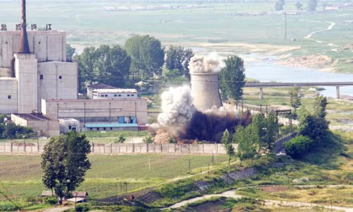 Triều Tiên hứa hẹn đóng cửa cơ sở nghiên cứu hạt nhân Yongbyon Ảnh: UPI