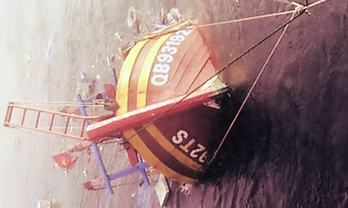 Con tàu của ông Cường bị đâm chìm trên biển