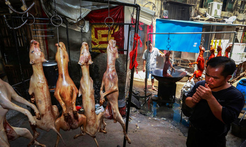 Treo chó đã bị giết dã man, phản cảm Ảnh: LMBVCCA 