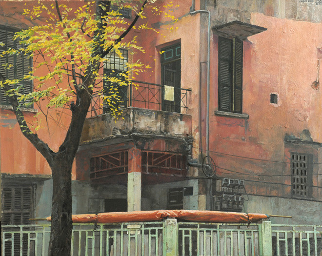 Sắc  xuân- Phạm Bình Chương. Sơn dầu trên toan. 80 x100 cm- 2017 