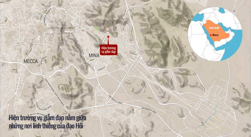 Vụ giẫm đạp gần Mecca xảy ra như thế nào