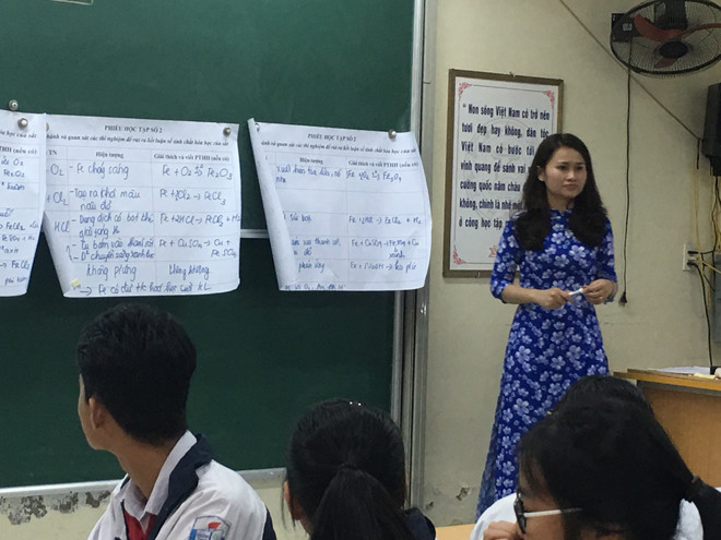 Giáo viên sẽ được trả lương theo vị trí việc làm. Ảnh: Nghiêm Huê 