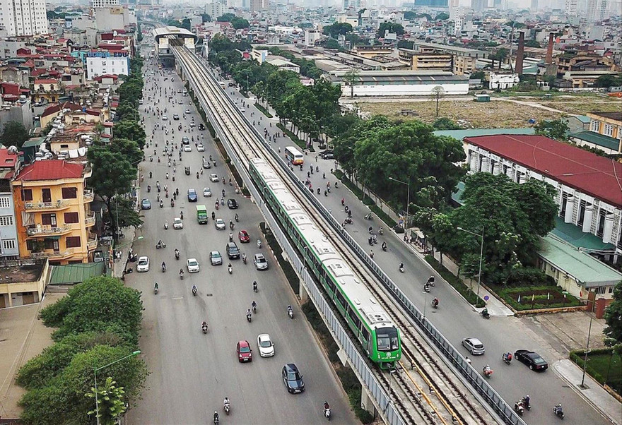 Đường sắt đô thị Hà Nội đội vốn chậm tiến độ kéo dài. Ảnh: Trọng Đảng 