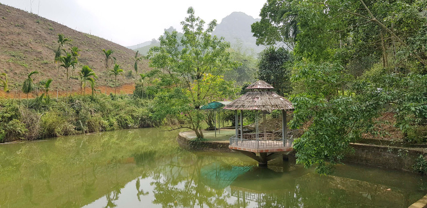 Khung cảnh lãng mạn trước nhà họa sĩ Văn Thao Ảnh: KIẾN NGHĨA 