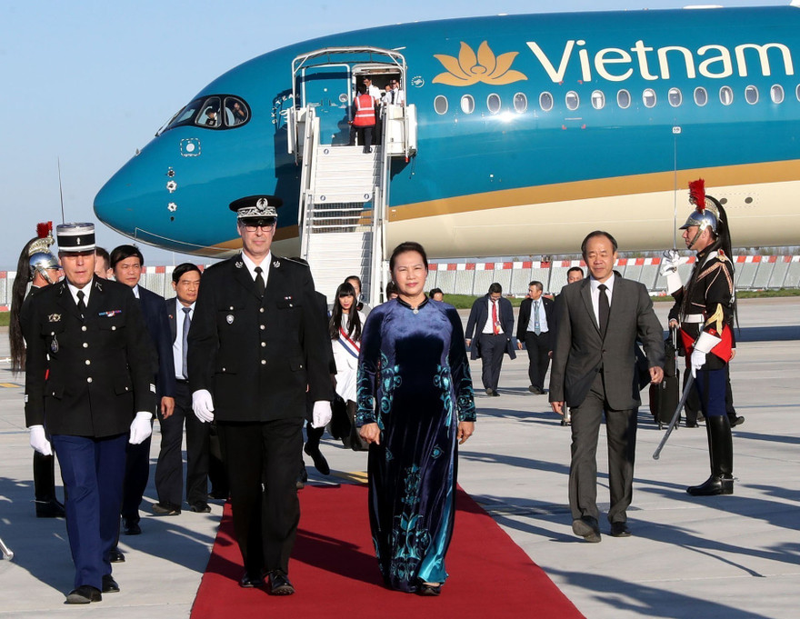 Chủ tịch Quốc hội Nguyễn Thị Kim Ngân thăm chính thức Pháp. Ảnh: TTXVN 