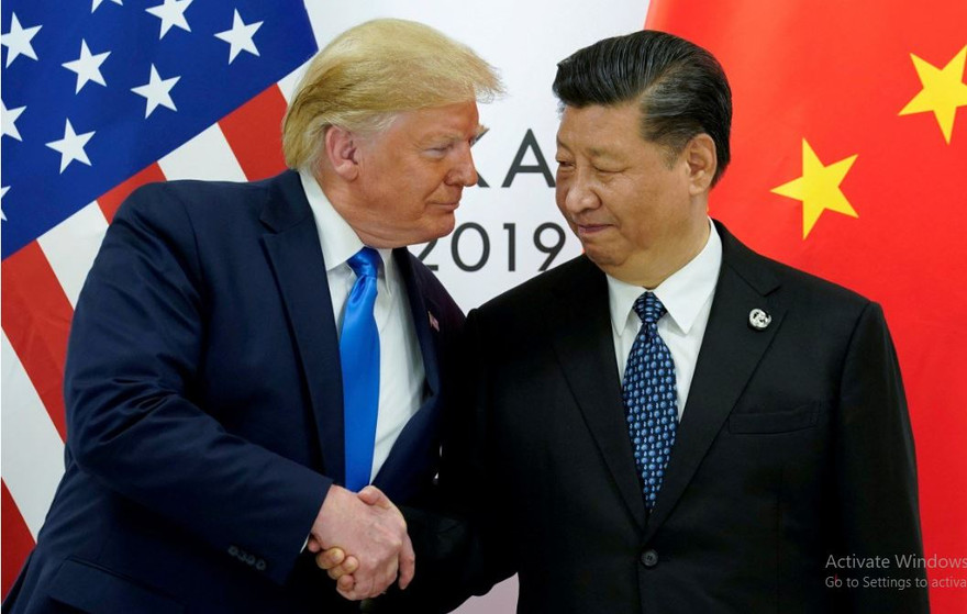 Ông Trump nói đã lên kế hoạch điện đàm với ông Tập. ảnh: Reuters/SCMP 