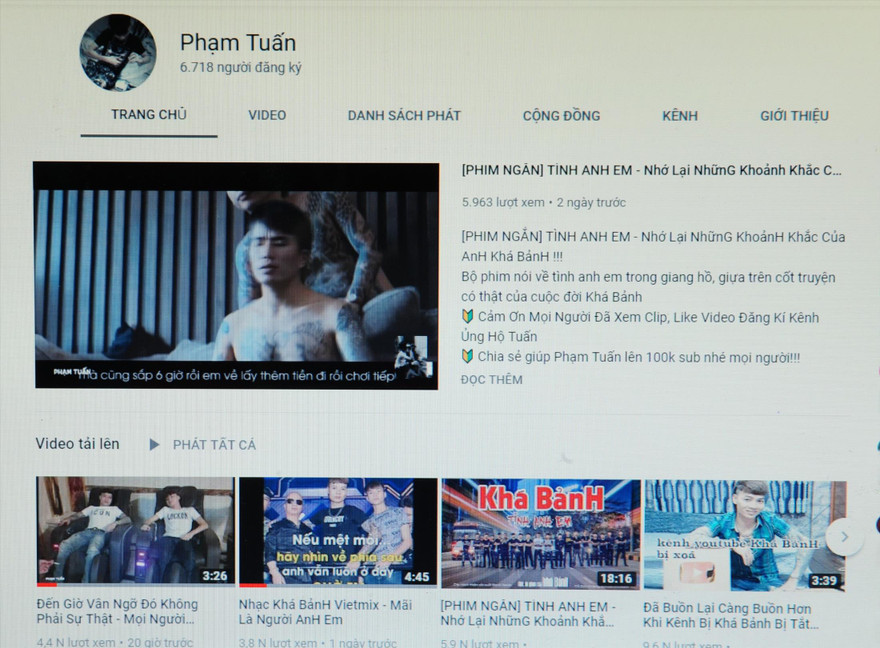  Kênh Youtube của P.T có hơn 6,6 nghìn người đăng ký theo dõi 