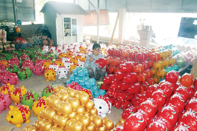 Heo đất đủ màu sắc