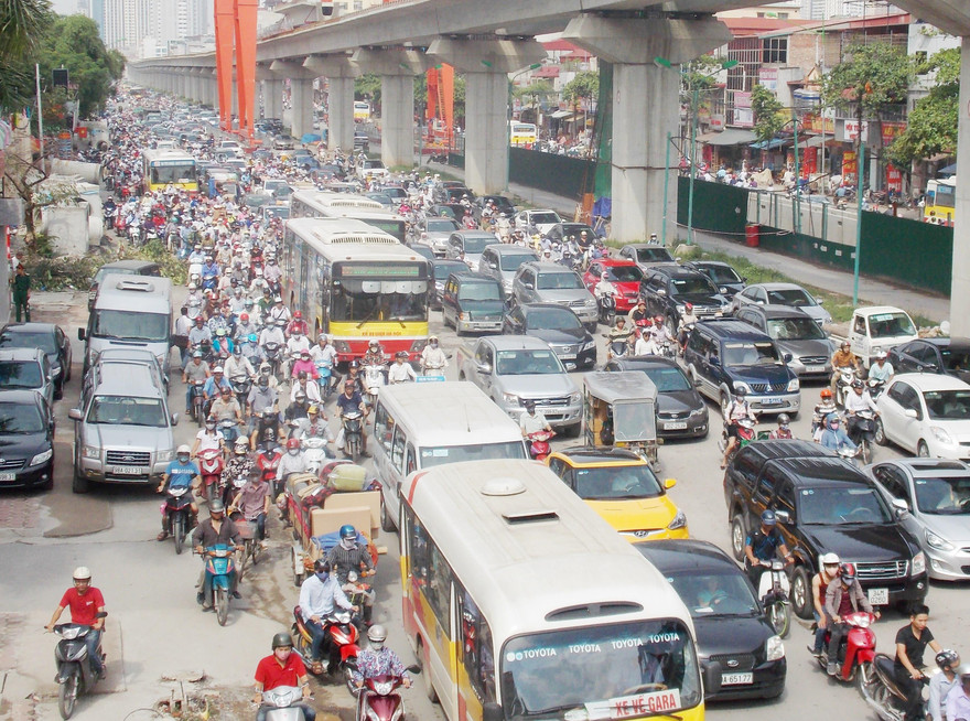 Đại diện Sở GTVT Hà Nội khẳng định, cấm xe máy trên đường Nguyễn Trãi mới chỉ là nghiên cứu ảnh: trọng đảng