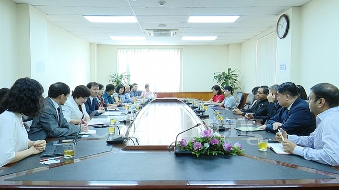 Sáng ngày 4/7, tại Hà Nội, Thứ trưởng Bộ Công Thương Đỗ Thắng Hải đã có buổi làm việc với ông Philippe Broianigo, Tổng Giám đốc điều hành Tập đoàn Central Group Việt Nam. ảnh: Báo Công Thương