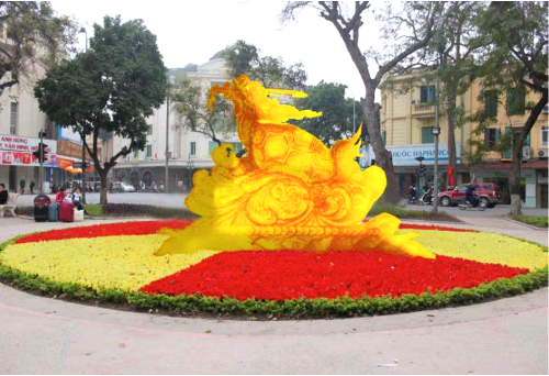 Một mẫu phác thảo Rùa vàng Hồ Gươm được đề xuất. 