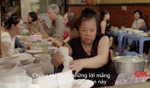 Chủ quán "bún chửi" trên kênh truyền hình CNN