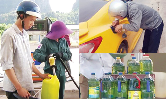 Đặc dị cung ứng xăng kiểu bia hơi. Ảnh: PV.