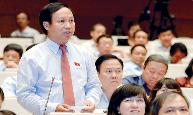 Phó Chủ nhiệm Ủy ban Đối ngoại của Quốc hội Ngô Đức Mạnh đề nghị quy định trách nhiệm của hội đồng thẩm định khi để công nghệ lạc hậu, gây ô nhiễm môi trường vào Việt Nam. Ảnh : Như Ý.