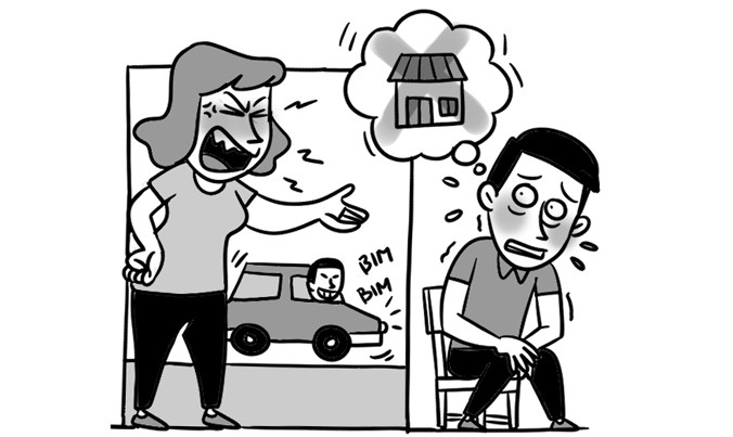 Thế chấp nhà mua ô tô để chiều lòng vợ