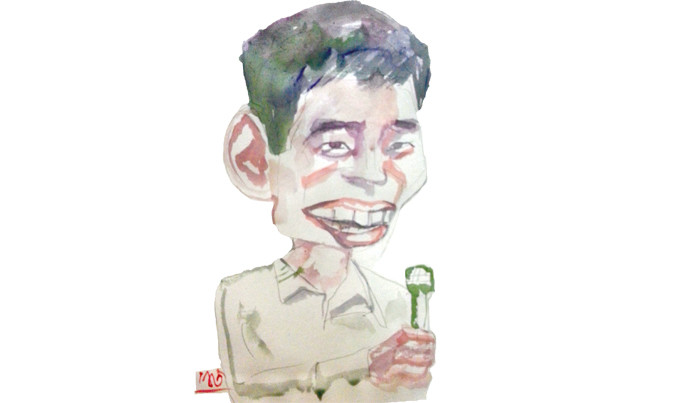 Tranh của Nguyễn Văn Hổ.