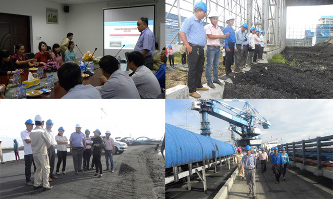 Duyên Hải 1 mời đại diện nhân dân địa phương vào kiểm tra môi trường nhà máy.