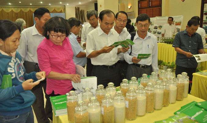 Các đại biểu tham quan sản phẩm.