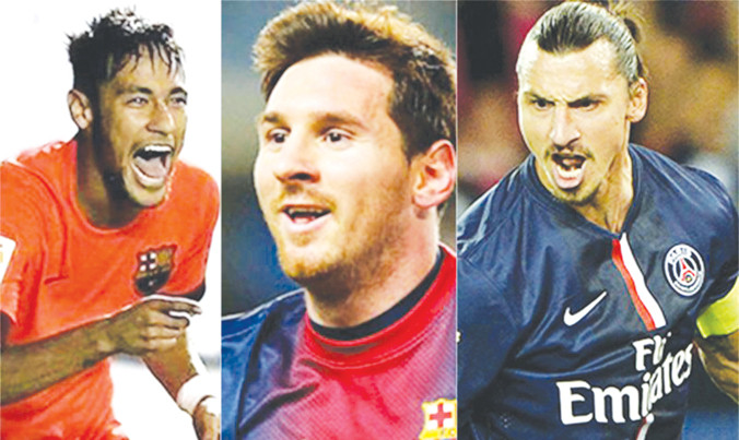 Messi, Neymar và Ibrahimovic được tìm kiếm nhiều nhất ở Mỹ năm 2016.