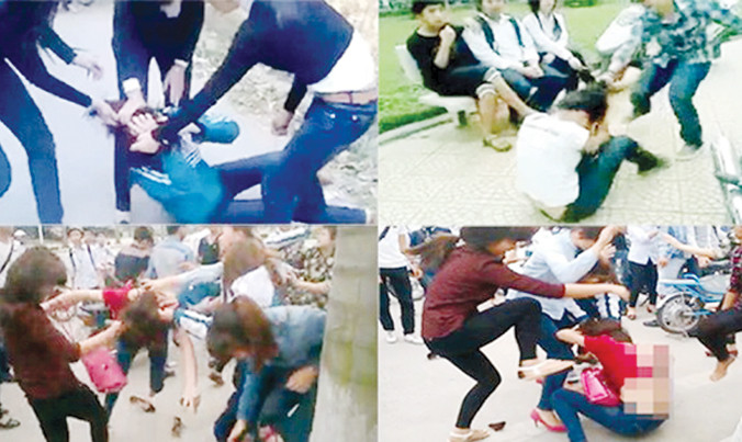 Những hình ảnh này đang đặt ra cho nhà trường, gia đình, xã hội nhiều câu hỏi lớn. Ảnh: PV.