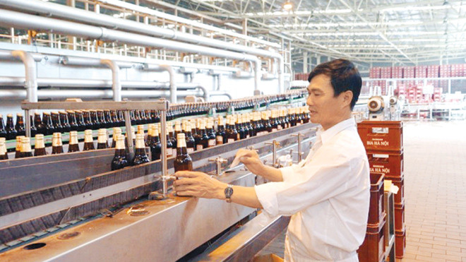 Habeco - doanh nghiệp sẽ được thoái vốn để tạo nguồn tái cơ cấu kinh tế. Ảnh: Như Ý.