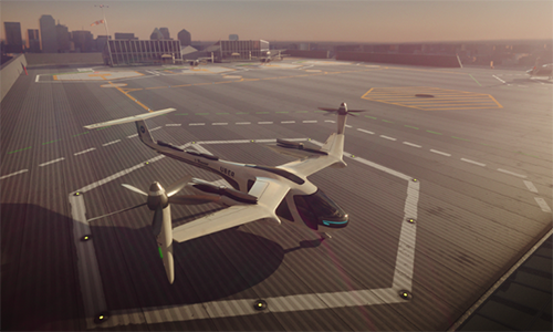 Dịch vụ uberAIR có thể được thử nghiệm từ 2020. Ảnh: CNN.