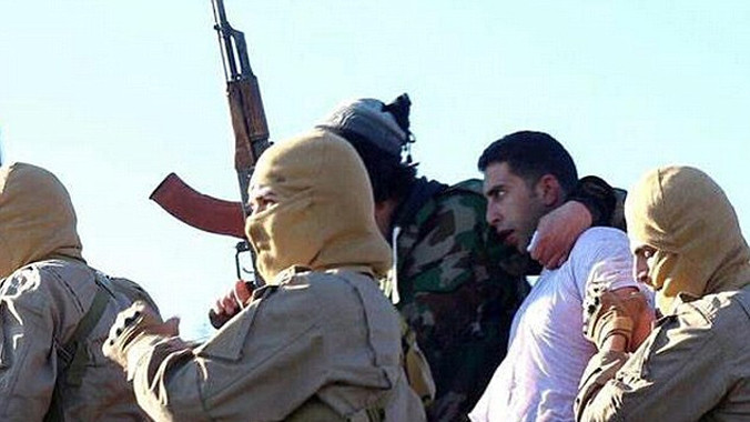 Người được cho là viên phi công liên quân bị chiến binh IS bắt sống. Ảnh: Getty Images