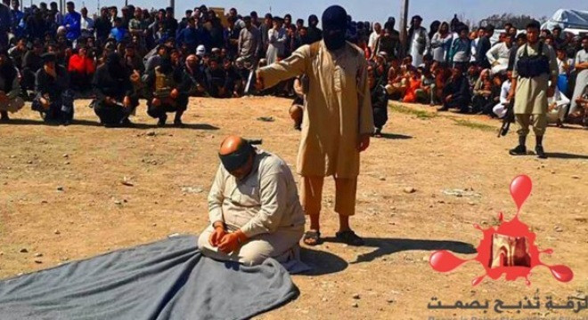 Một vụ hành quyết ở Syria. Ảnh CNN.