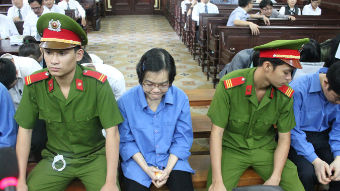  Bị cáo Huyền Như tại phiên tòa