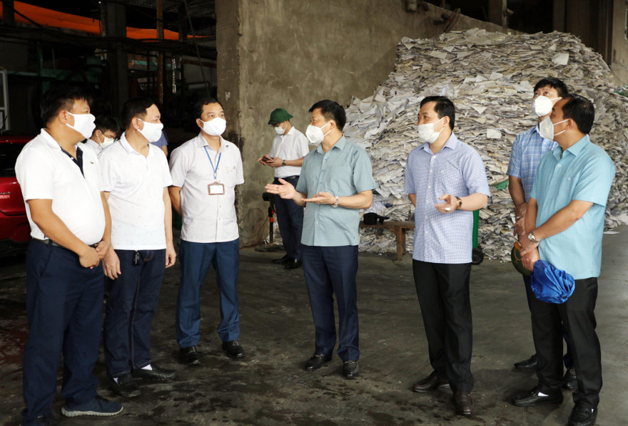 Lãnh đạo tỉnh Bắc Ninh kiểm tra xử lý môi trường ở CCN Phong Khê 