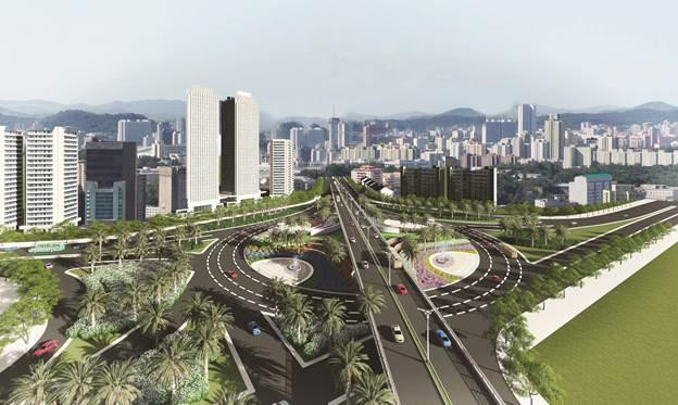 Nút giao cầu vượt dự án BT Chu Văn An do Bitexco làm chủ đầu tư có vai trò quan trọng kết nối các trục giao thông huyết mạch của khu vực