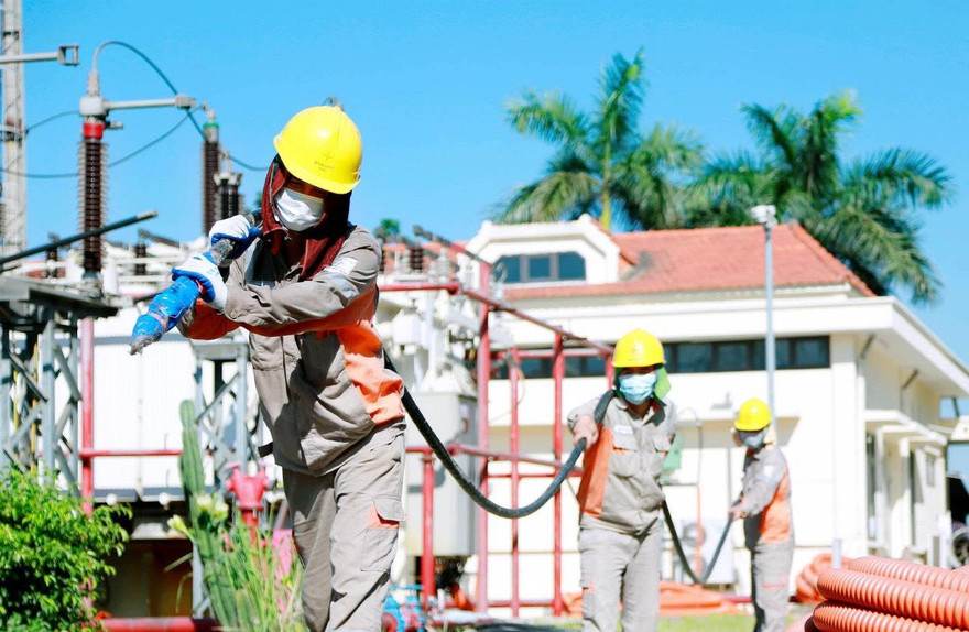 Đến nay, 100% số xã thuộc địa bàn quản lí của EVNNPC được cấp điện, số hộ dân nông thôn được sử dụng điện lưới quốc gia đạt 98,79%