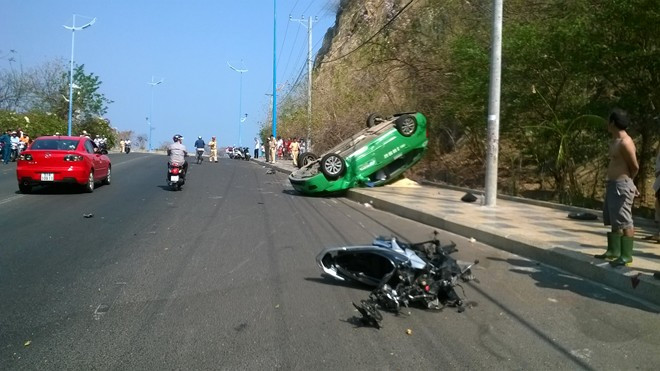 Hiện trường xảy ra tai nạn.