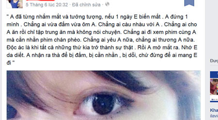 Dòng chia sẻ của cô gái như định mệnh.