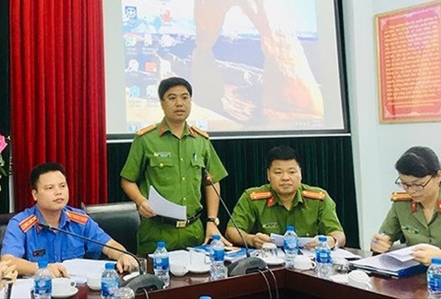 Công an quận Bắc Từ Liêm, Hà Nội cung cấp thông tin cho báo chí